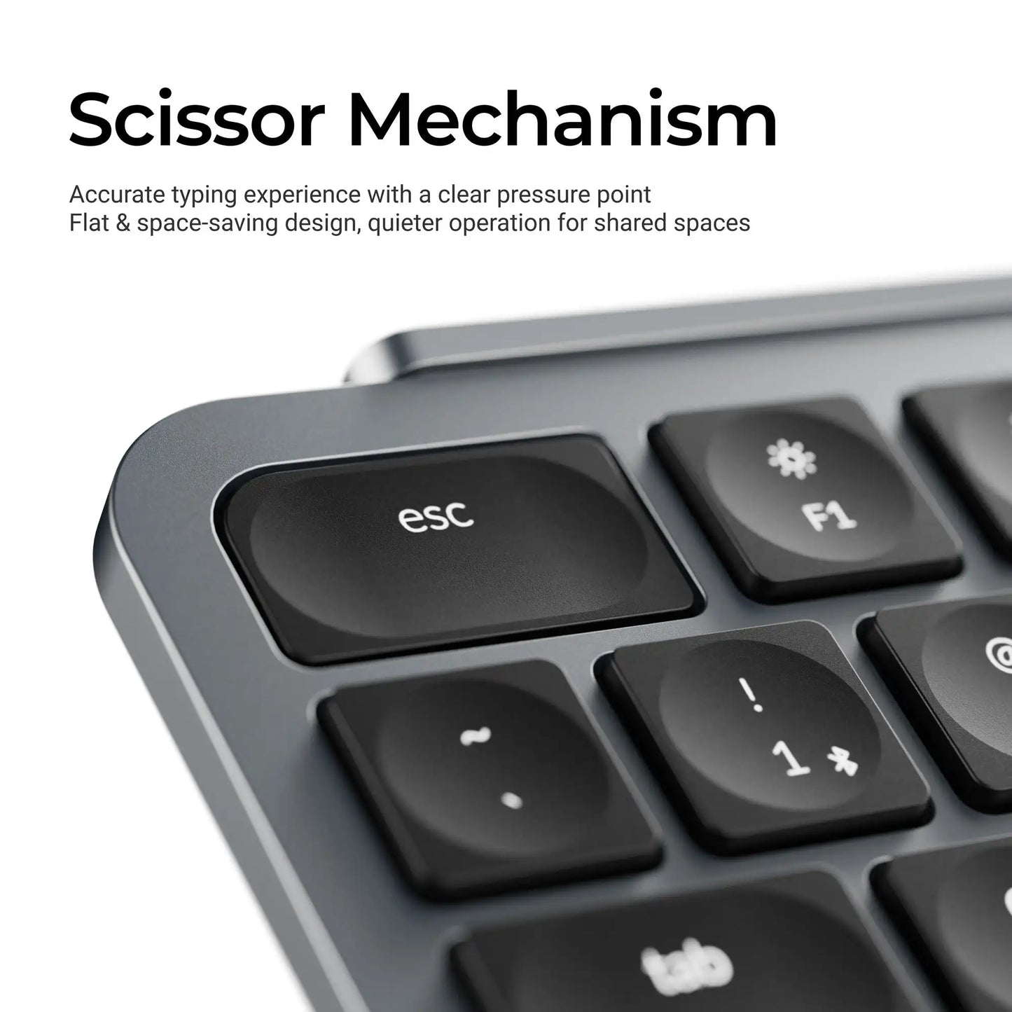 Keychron B6 Pro ISO-Layout ultraflache kabellose Tastatur in voller Größe, tragbar und leicht, mit 2.4GHz- & Bluetooth-Verbindungen