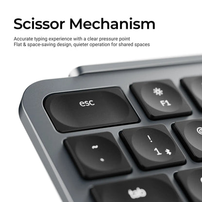 Keychron B6 Pro ISO-Layout ultraflache kabellose Tastatur in voller Größe, tragbar und leicht, mit 2.4GHz- & Bluetooth-Verbindungen