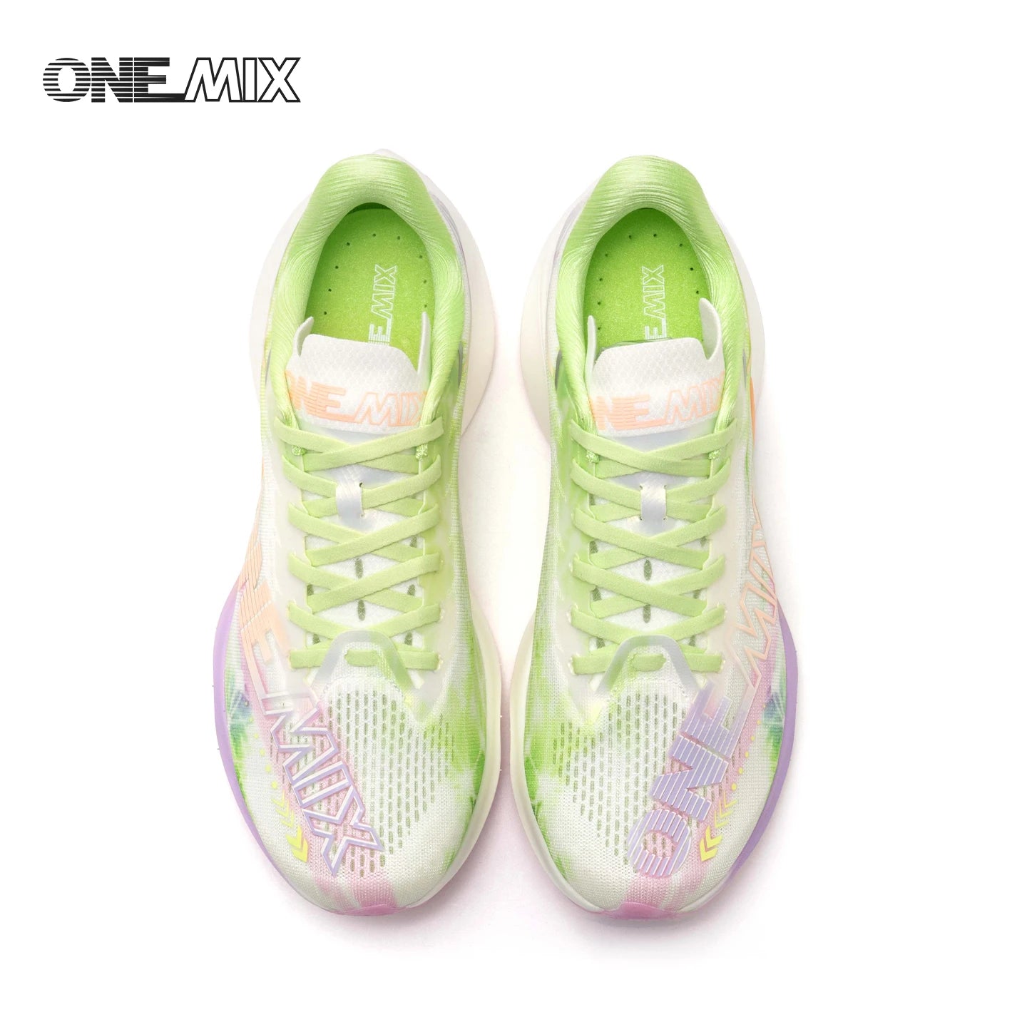 ONEMIX Sapatilhas de Corrida de Maratona em Nylon Carbon Board, Alívio de Impacto, Suporte Estável Profissional, Ressalto Ultraligeiro