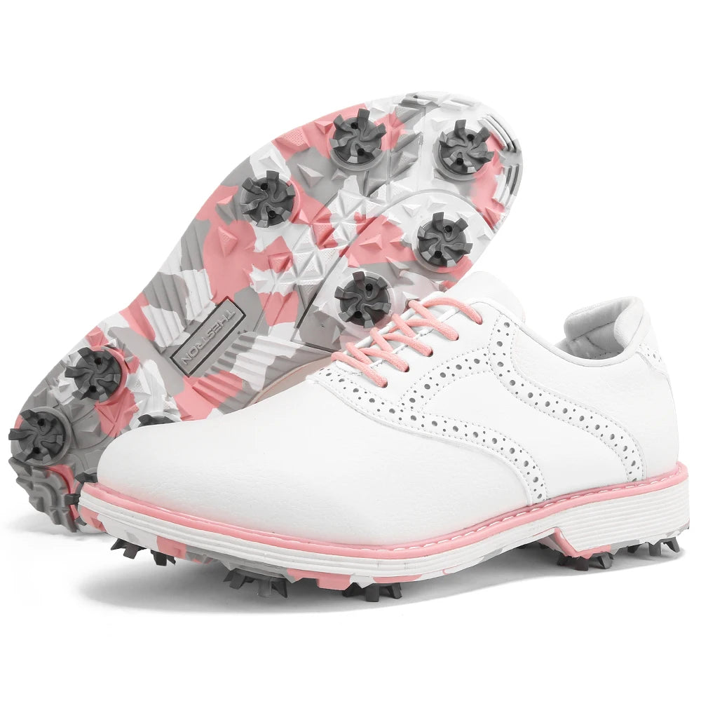 Ladies' Professional Golf Shoes, Fashionable Casual Walking Shoes, Outdoor Fitness Non-Slip Comfortable Golf Sports Shoes