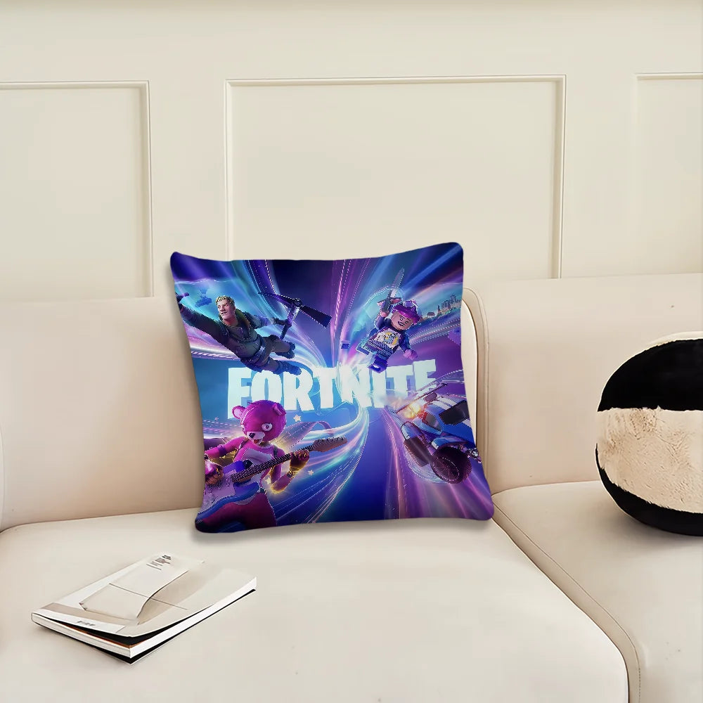 Fronha / Capa de Almofada Game F-Fortnite — Decoração para Quarto, Casa, Sofá, Sala, Escritório e Carro — Simplicidade Nórdica