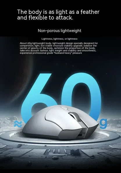 Bezdrôtová myš Metaphyuni Metapanda P1 Pro Max Paw3395L s nízkou latenciou, ľahká e-športová herná myš, ergonomická myš pre PC hráčov, darček