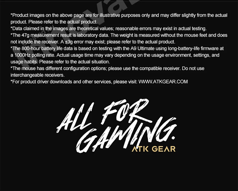 ATK Dragonfly A9 Ultimate kabellose Gaming-Maus A9 Air PAW3950 ultraleichte ergonomische E-Sports-Gamer-FPS-Maus CSGO A9 Ultra