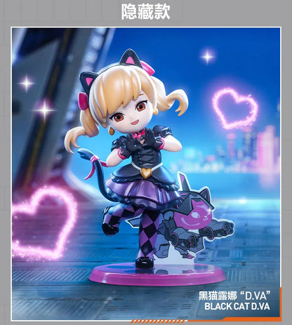 POP MART Overwatch Play of The Game Series Caixa Mistério Original Blind Box Surpresa Figuras de Ação Anime Adoráveis Ornamentos Figurinhas