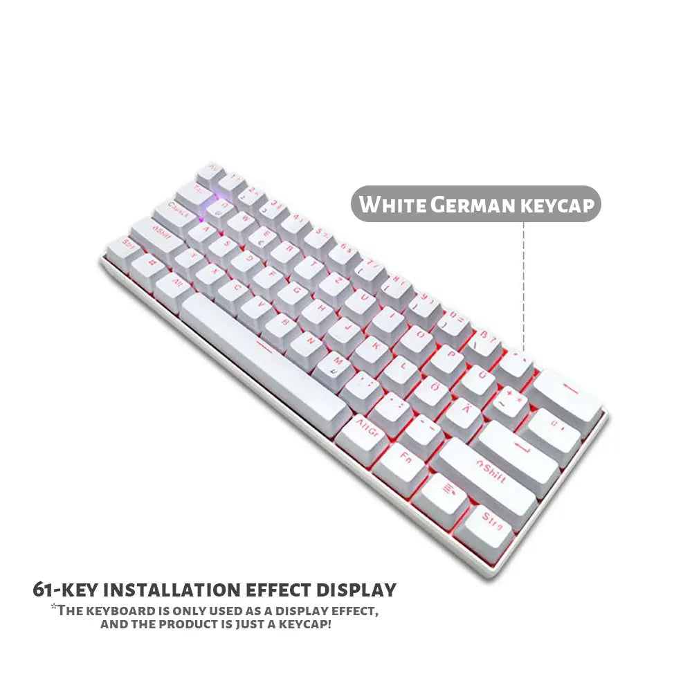 104 teclas retroiluminadas coreanas, francesas, rusas, españolas y alemanas para teclado mecánico con interruptores MX, perfil OEM, teclas ABS DIY