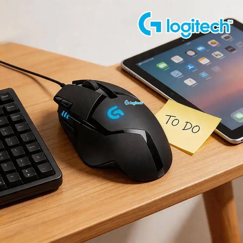 Logitech G402 kabelgebundene Gaming-Maus, 32-Bit-ARM-Prozessor, 8 Tasten, 500 IPS, rutschfest, für ganztägige Gaming- und Arbeitssessions