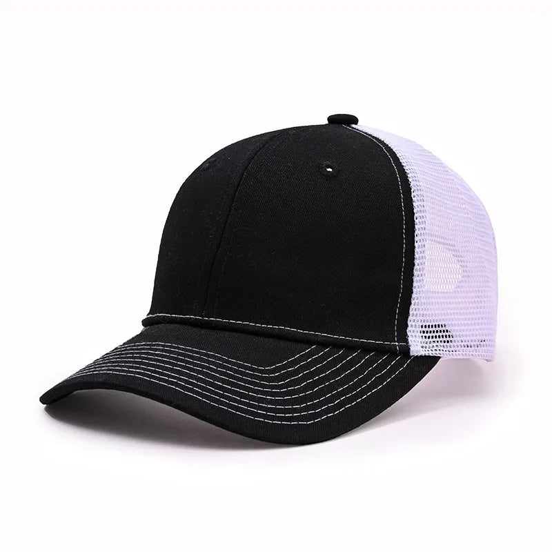 Sunshade soft top Richardson truck driver hat slightly curved baseball cap color blocked flat edge duckbill hat