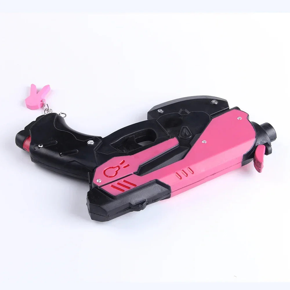 Pistola arma de D.Va Hana Song de Overwatch, accesorio cosplay tipo auricular, accesorio de cosplay y juguete para fiestas de Navidad y Halloween