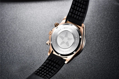 PAGANI DESIGN V2 40MM Herrenuhr mit Meteorit-Zifferblatt, Quarzwerk, Saphirglas, Retro-Chronograph, wasserdichte Uhr für Herren
