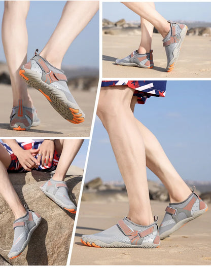 Men and Women Water Shoes, Aqua Shoes, Drainage Beach Sports Swim Sandals, Quick Dry Boating Barefoot Diving Fishing Surfing Sneakers