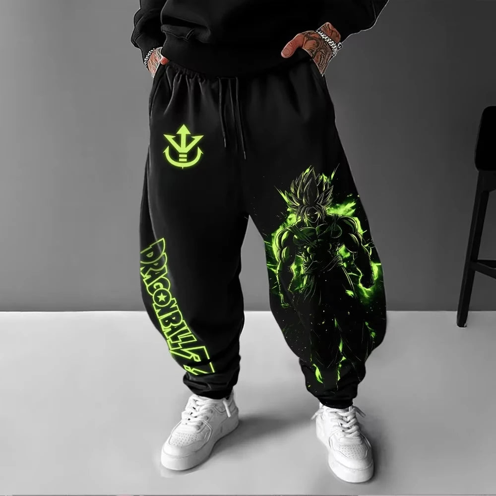 Pantaloni da uomo Dragon Ball Sportswear Broly primavera, autunno e inverno, anime giapponese, jogger Y2K Harajuku in cotone