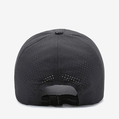 Breathable Perforated Quick-Drying Hat Sun Protection Adjustable Summer Sun Hat Letter R Embroidery Fishing Cycling Hat