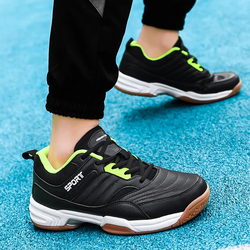 Zapatillas de tenis unisex transpirables para hombre y mujer, para deporte al aire libre, gimnasio, bádminton y voleibol