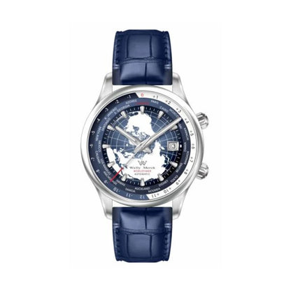 WM Watch Automatic Mechanical Men Watches High Quality Sapphire World Time Original Recognized Brand Welly Merck Watch Man WM057