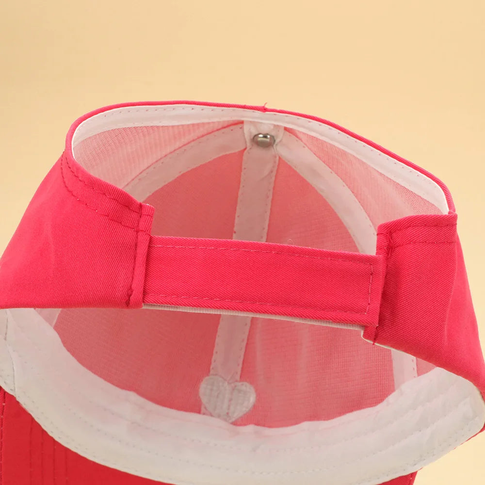 Fashion Kids Baseball Caps for Boys Girls Sun Hat Hollow High Ponytail Caps Children Sunshade Baseball Caps for age 4-12 Years