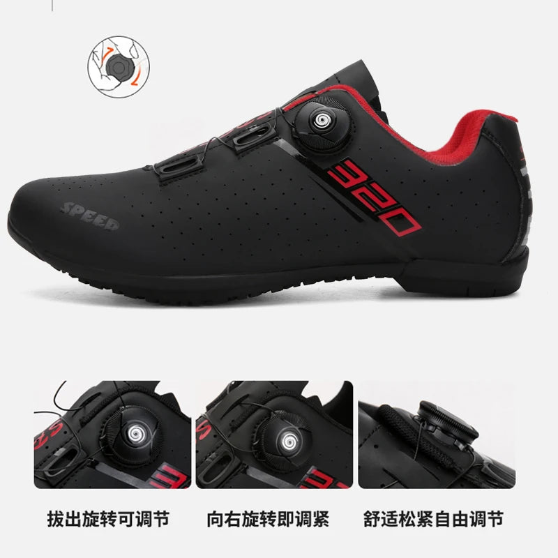 Men's Cycling Shoes Road Cycling Sports Shoes Women's MTB Racing Competition Self-Locking Cycling Shoes SPD Cleats Cycling Shoes