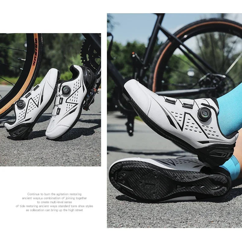 Professional Men's MTB Cycling Shoes White Racing Self-Locking 2024 Speed Road SPD Bicycle Sneakers New Women's Flats Cleats Shoes