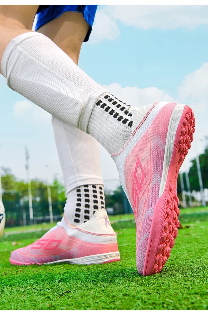 Chaussures de Football originales professionnelles pour hommes, confortables, de haute qualité, bottes de Football rapides pour entraînement, chaussures de Football ultralégères