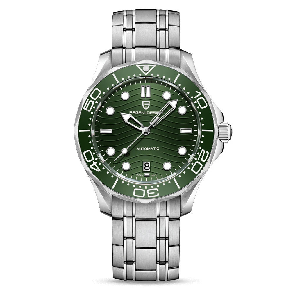 PAGANI DESIGN 2026 Nuevo V2 Waves 200M Reloj de buceo para hombre, reloj automático de lujo y moda para hombre, cristal de zafiro AR, reloj de pulsera para hombre