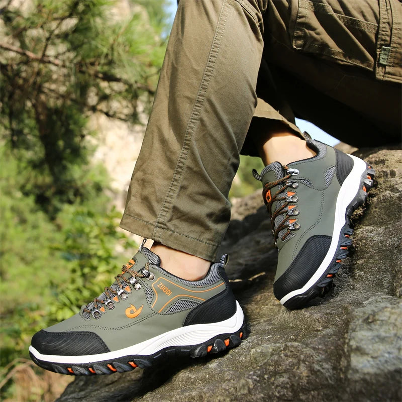 Scarpe da trekking da uomo in EVA, impermeabili, antiscivolo, in pelle, per sport outdoor, campeggio, running e jogging, novità 2025