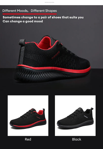 Atmungsaktive leichte Herren-Laufschuhe – bequeme Casual-Schuhe, Outdoor-Slipper und Walking-Sneaker