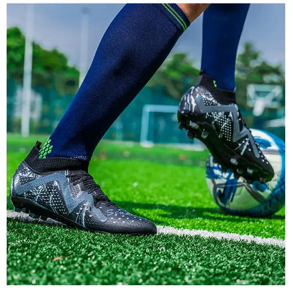 Oversized Football Boots For Youth & Children, Comfy Flexible Design, Stable Anti-slip Performance For Outdoor Field Sports