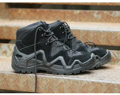 Topfight-Bottes de moto à lacets pour hommes, bottes de chasse, chaussures de randonnée, bottes de désert, haute qualité, grande taille