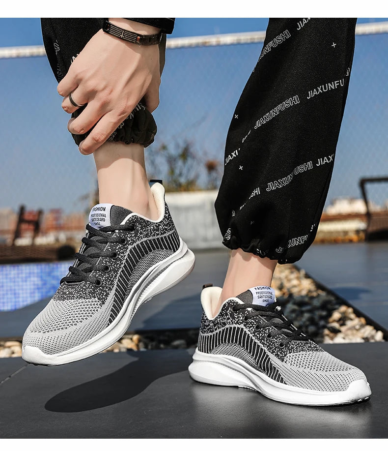 Leather Men's Sneakers Trendy Casual Italian Breathable Leisure Male Sneakers Non-Slip Footwear Men Vulcanized Shoes