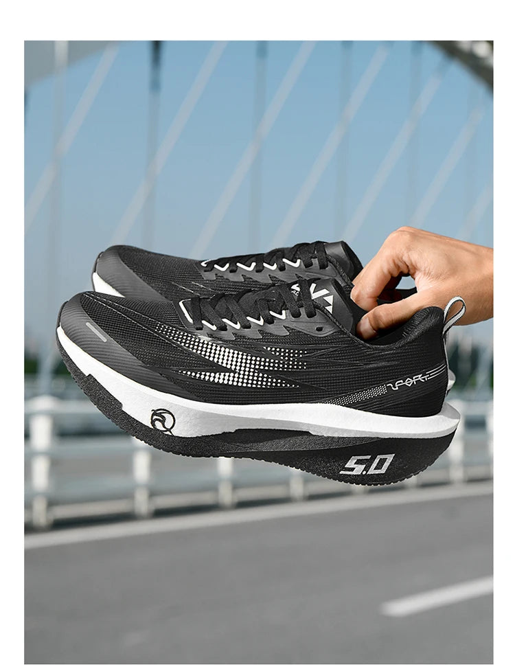 Scarpe da running 5.0 MIX con piastra in carbonio per uomo e donna, sneakers da gara per maratona, stabili, reattive, ammortizzanti e da allenamento
