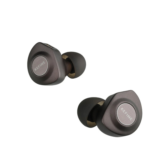 KEFINE Delci 10mm DLC+PU Diaphragm Dynamic Driver HiFi Wired IEM Earphones with CNC Metal & Detachable 0.78mm 2pin 3.5mm Cable