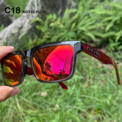 New Colors KDEAM-PLUS Large Size Square Unisex Sunglasses Polarized Photochromic Oversized Sun Glasses Fashion Anti Glare Mirror