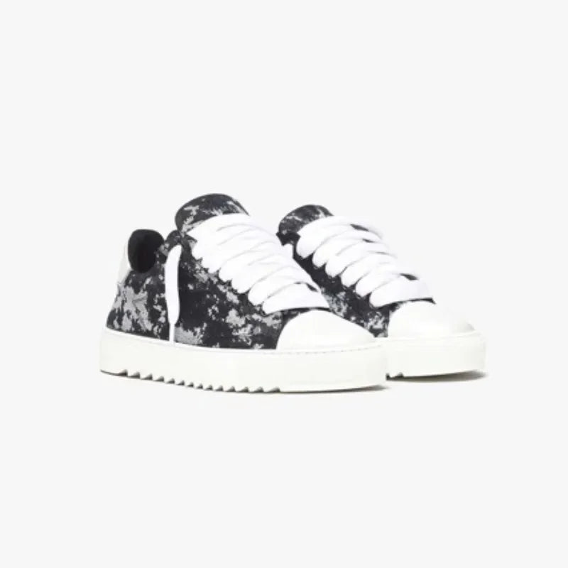 Baskets en toile peinte de style britannique, marque de luxe, pour hommes et femmes, motif à pois, chaussures de sport tendance pour tous les jours.