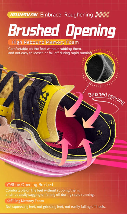 Sapatilhas Profissionais de Maratona IRUNSVAN para Homem, com Placa de Carbono em Nylon, para Corrida em Estrada, Leves, Ténis Desportivos para Mulher