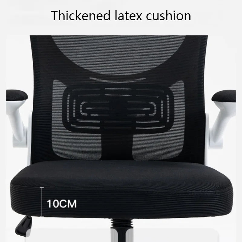 Silla gaming ergonómica giratoria con malla, elevación ajustable, comodidad para uso prolongado, hogar, dormitorio, oficina y estudio
