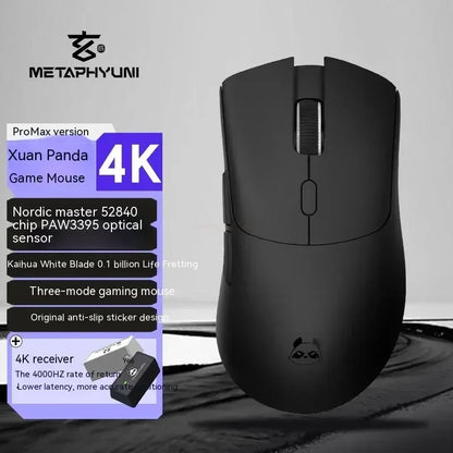Bezdrôtová myš Metaphyuni Metapanda P1 Pro Max Paw3395L s nízkou latenciou, ľahká e-športová herná myš, ergonomická myš pre PC hráčov, darček