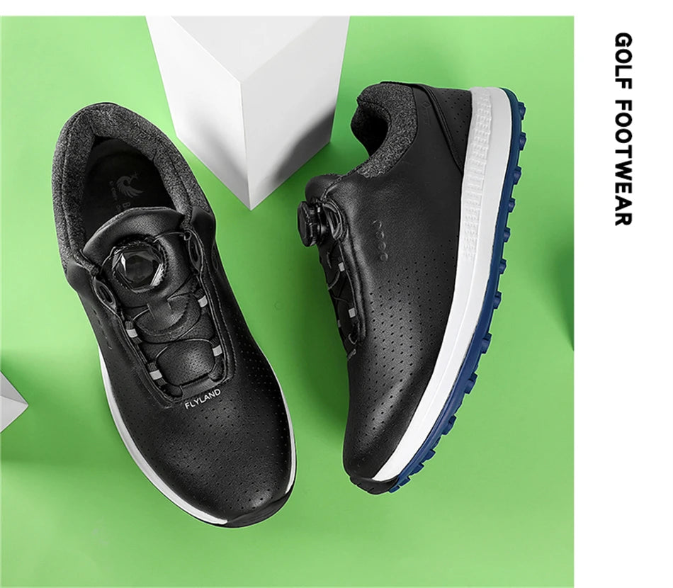 Breathable Luxury Golf Shoes Men Comfortable Outdoor Spikeless Golf Sport Training Sneakers Non-Slip Waterproof Walking Footwear