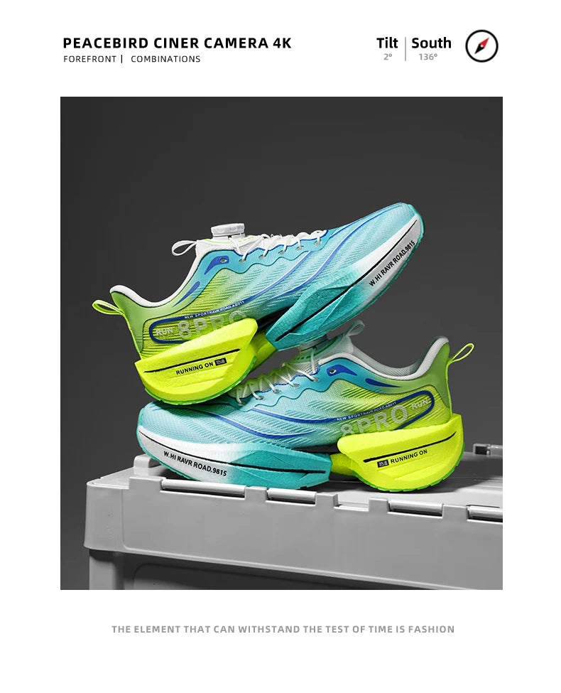 Marathon Carbon Plate Sports Running Shoes for Men, New Breathable Lightweight Mesh Sport Shoes for Women, Comfortable Nonslip Sneakers