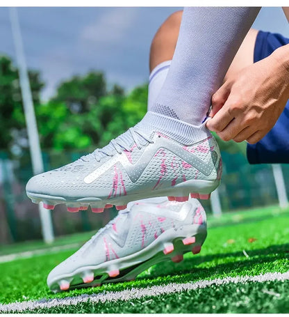 Oversized Football Boots For Youth & Children, Comfy Flexible Design, Stable Anti-slip Performance For Outdoor Field Sports