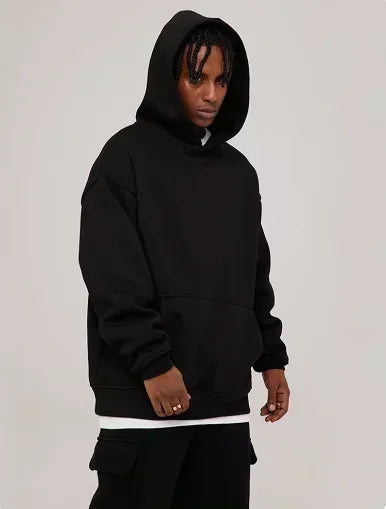 Conjunto de sweatshirt com capuz preta Dragon Ball Z Frieza Forma Dourada, estampado nas costas com efeito de energia roxa, sweatshirt de algodão com design de logótipo M