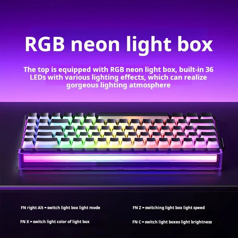 AULA HERO 68 HE Gaming-Mechanische Tastatur Magnetische Achse RT Kabelgebunden RGB-Beleuchtung 8K Polling-Rate Seitenbeschriftung