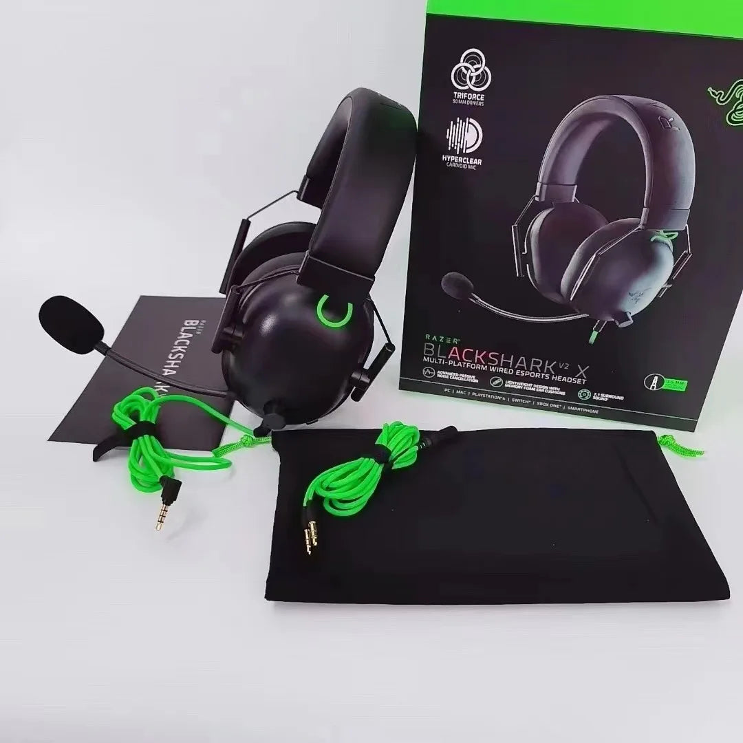 Razer BlackShark V2 X Gaming Headset – 7.1 Surround Sound Wired Gaming Headphones with Microphone for PC, PS4, PS5, Xbox & Switch