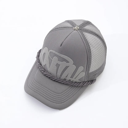 New spring and summer letter-printed women's fashion baseball cap outdoor sports breathable mesh cap men's trucker cap