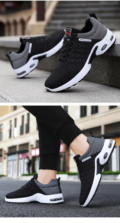Chaussures de course respirantes à lacets pour hommes, tendance coréenne, légères, décontractées, confortables, nouvelle Version