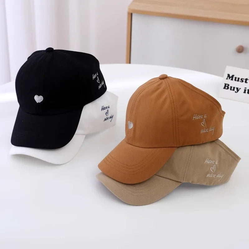 Fashion Kids Baseball Caps for Boys Girls Sun Hat Hollow High Ponytail Caps Children Sunshade Baseball Caps for age 4-12 Years