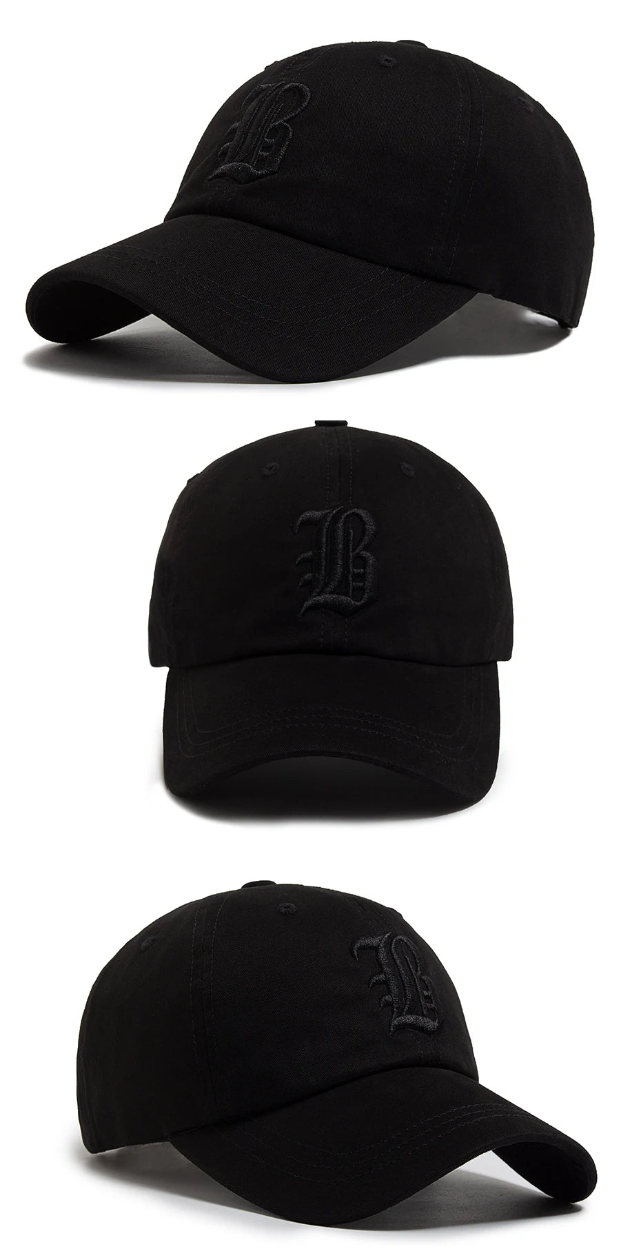Summer Fashion Men's Baseball Cap Letter Embroidered Cotton Trucker Hat Casual Outdoor Soft Top Visor Cap Women Baseball Caps