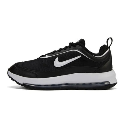 Nike Full-Length Air Cushion Shock-Absorbing Rebound Training Men's Running Shoes. New Air Max Ap Fabric and Leather Upper, Lightweight and Comfortable Fitness Sports Running Shoes. Classic Retro Black and White Versatile Cas