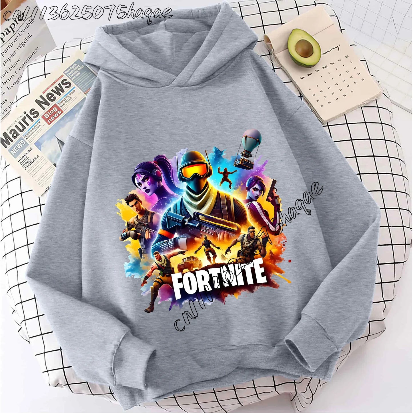 Fortnite Kids Hooded Coats Anime Fortnite Sweatshirts Game Spring Autumn Hoodies Sportswear Children Clothes Gift