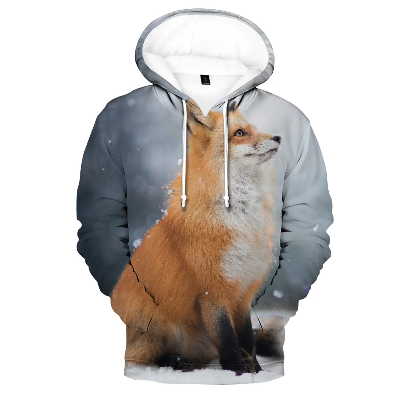 Beliebte Hip-Hop-Novelty-Hoodies und Sweatshirts mit komfortablem Fox-3D-Print für Herren/Damen und Erwachsene/Kinder, lässige Pullover
