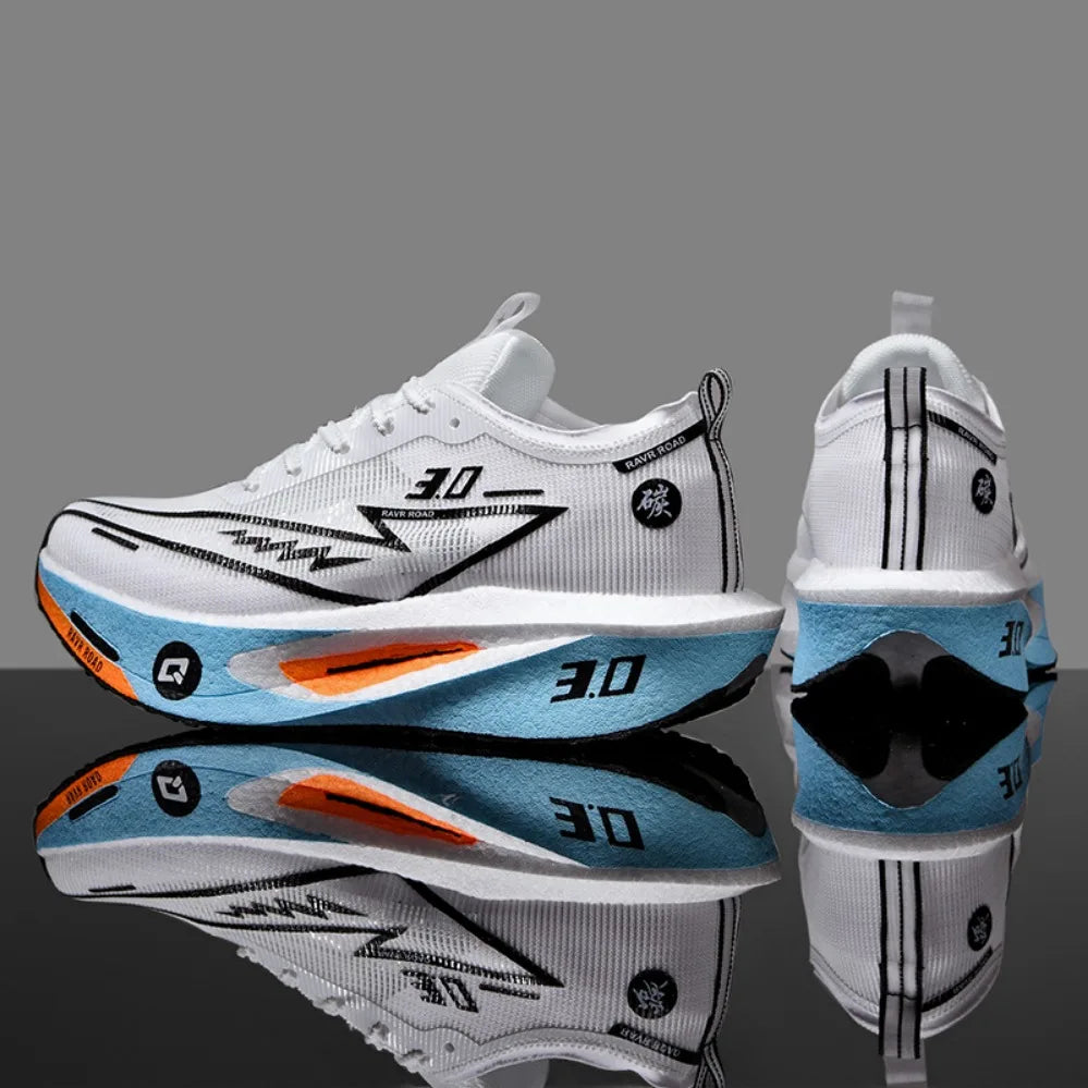 Running Shoes with Specialty Carbon Plate, Marathon Men’s Sports, Breathable, Lightweight, Comfortable Women’s Athletic Non-Slip Sneakers