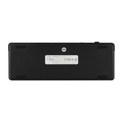 Teclado mecânico EPOMAKER x AULA F65 com layout 65%, hot-swap, montagem gasket e ligação com fios/Bluetooth/2.4G sem fios para Mac/Win